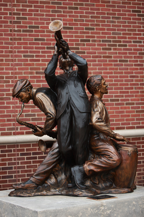 Community Arts Center Sculpture of musicians